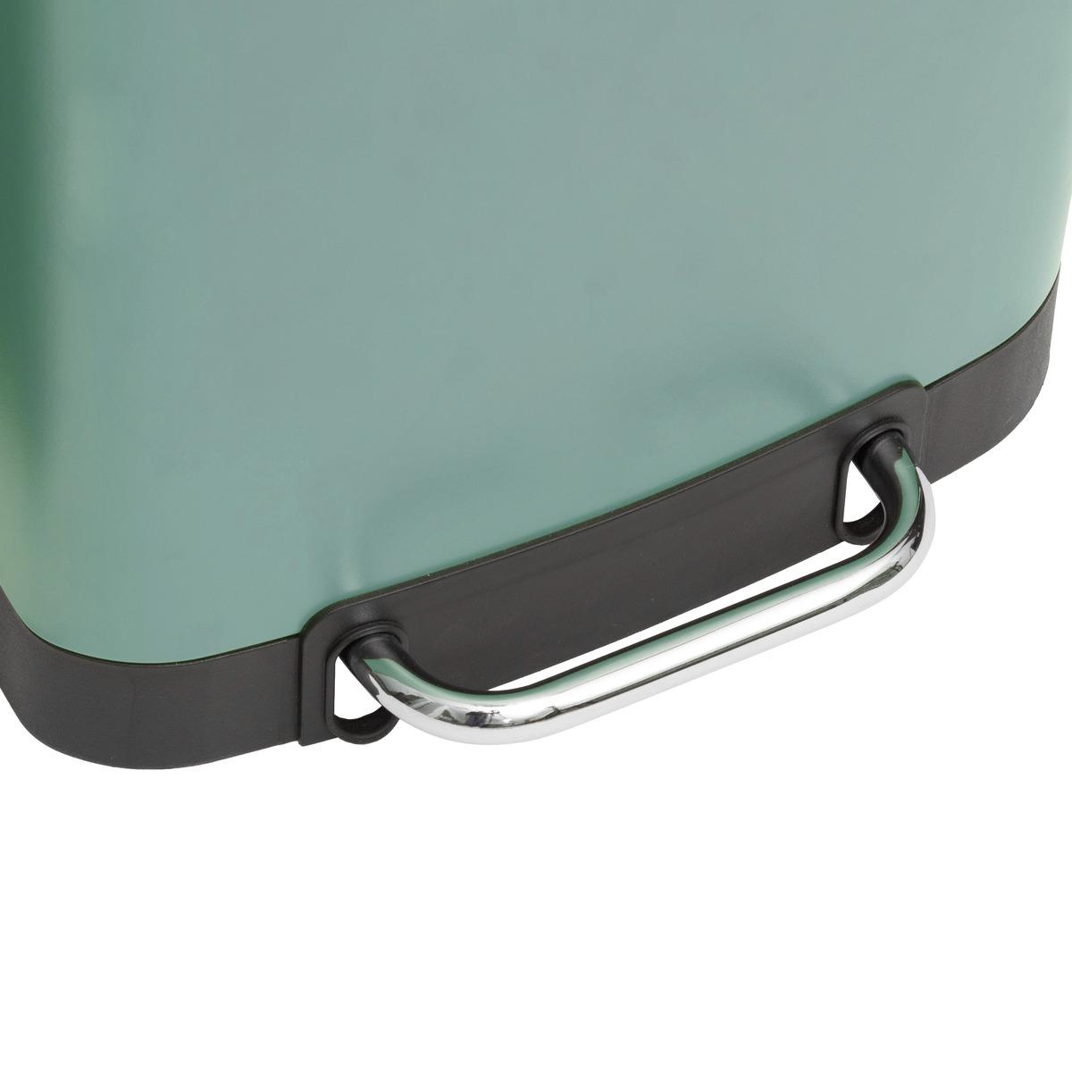 POUBELLE METAL 30L VERT ARIANE