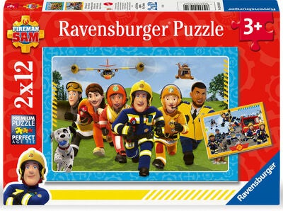 Ravensburger Brannmann Sam Puslespill 2x12 Brikker