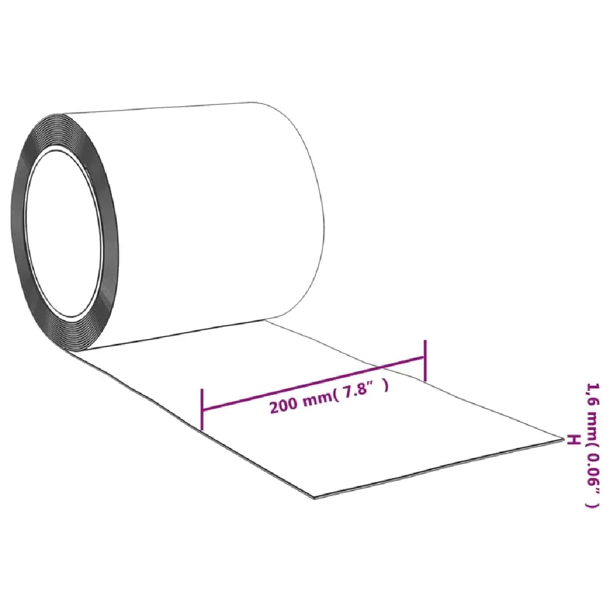 vidaXL Rideau de Porte Bleu PVC 10 m