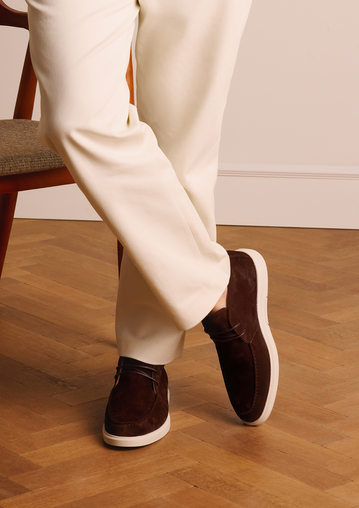 Bruine suède veterboots