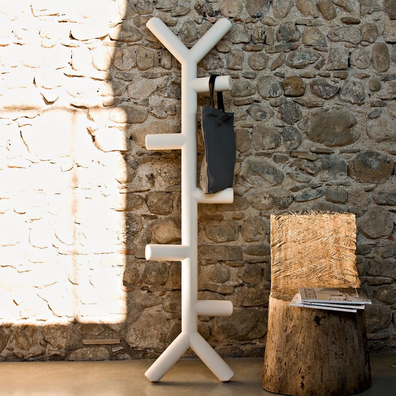 Serralunga Portant Ramo Design par Ecalemanuelle Jaques blanc - 40x160x19 cm