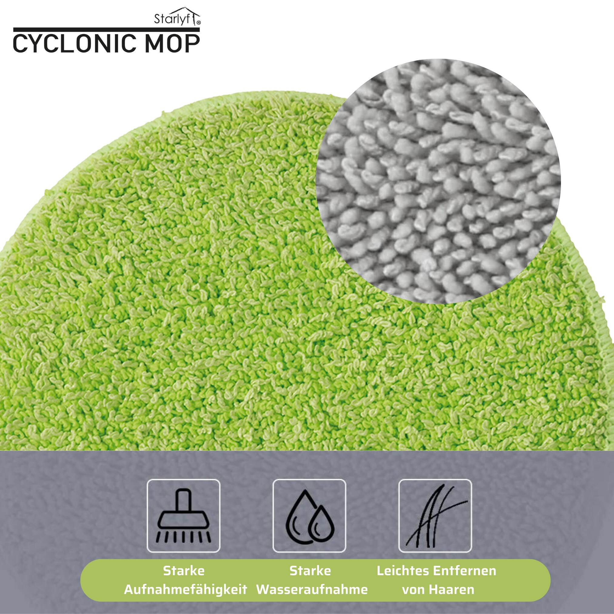 Starlyf® rotierender Bodenwischer Cyclonic Mop