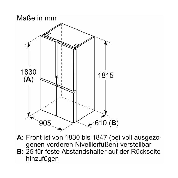 Siemens Side-by-Side iQ300 KF96NVPEA Edelstahl