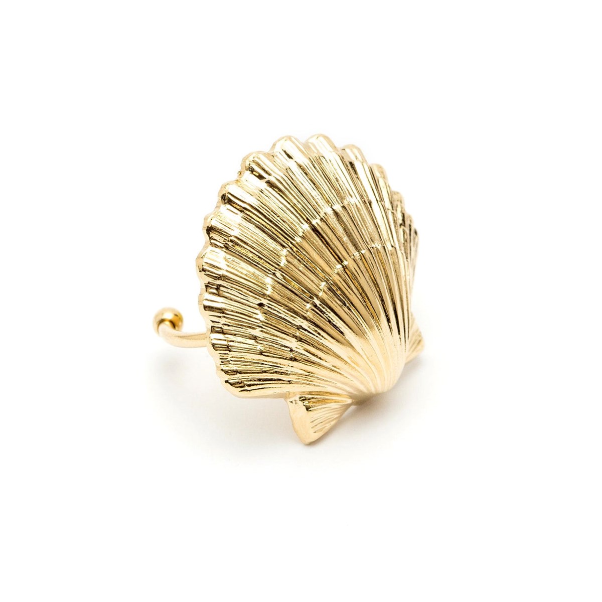 maxi bague coquillage doré à l'or fin - NÉRÉE