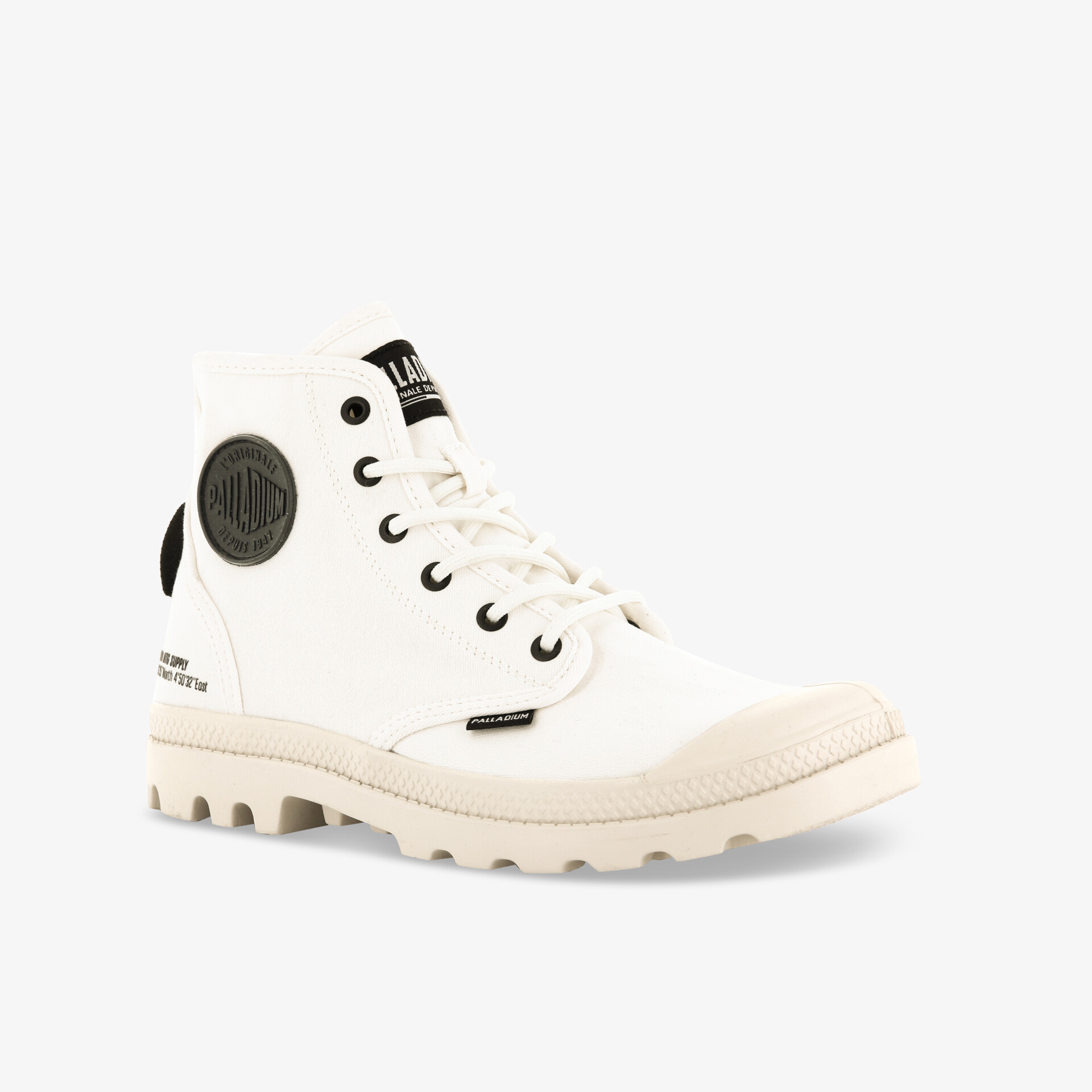 PALLADIUM PAMPA HI HTG SUPPLY STAR Damen Leinenschuhe weiß