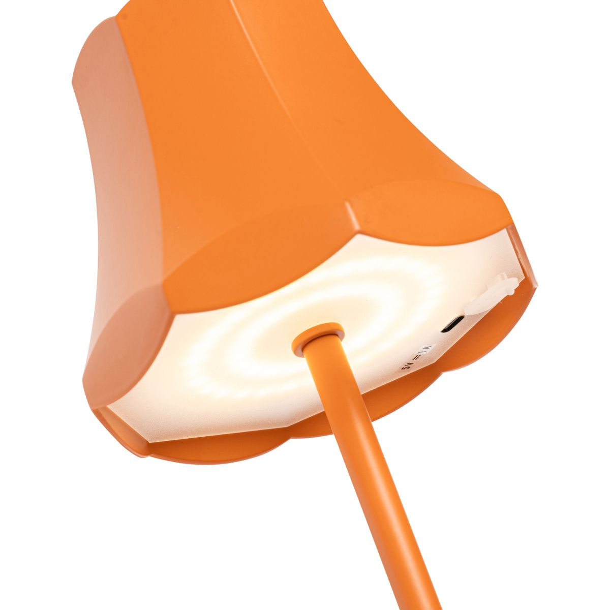 Set van 2 retro tafellampen oranje oplaadbaar IP44 - Granny