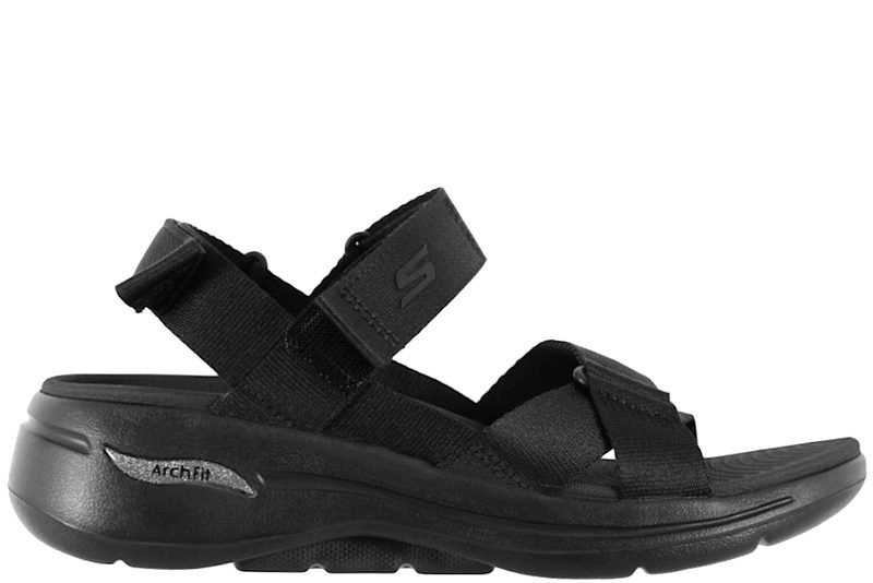 SKECHERS GO WALK ARCH FIT BLACK SANDAL
