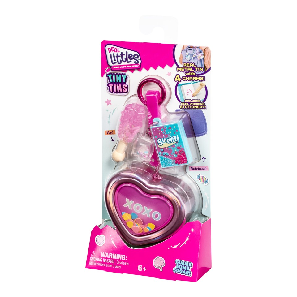 Real Littles Mini dåser med charms af skoleredskaber - Clip on Playset