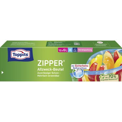 Sachet multi-usage avec zip, 18 x 3 litres