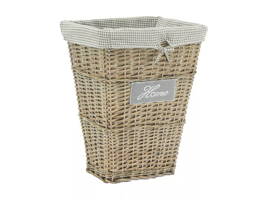 Panier à linge Home en osier et coton