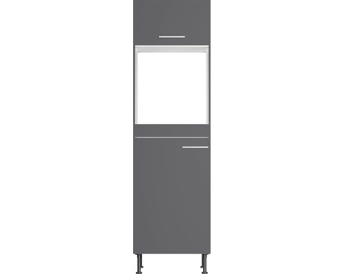 Optifit oven/koelkastbehuizing voor 88cm inbouwkoelkast Ingvar420 BxDxH 60x58,4x211,8 cm antraciet mat gedemonteerd scharnier omkeerbaar (links of rechts te monteren)