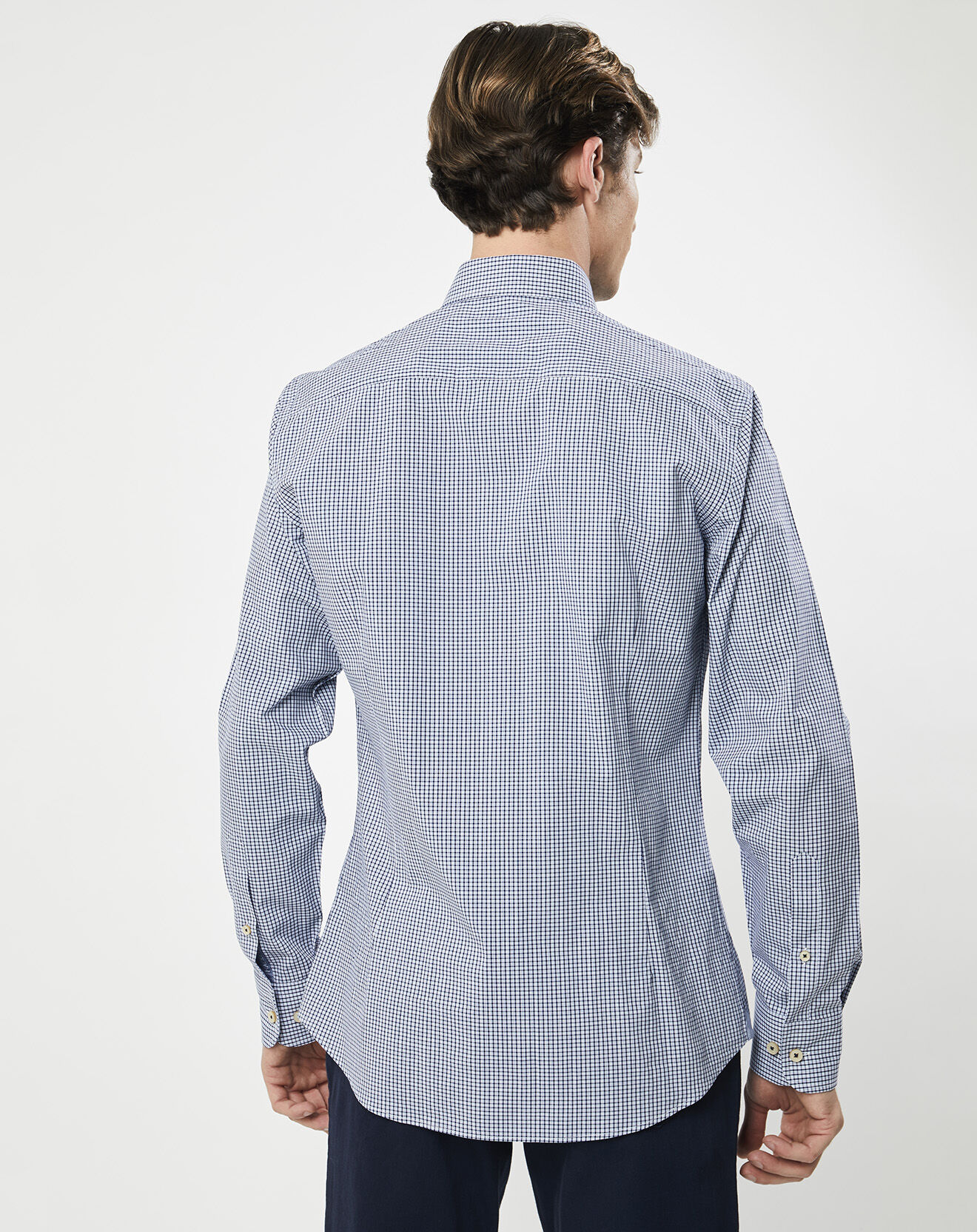 Hackett London Chemise Slim Fit  carreaux bleue