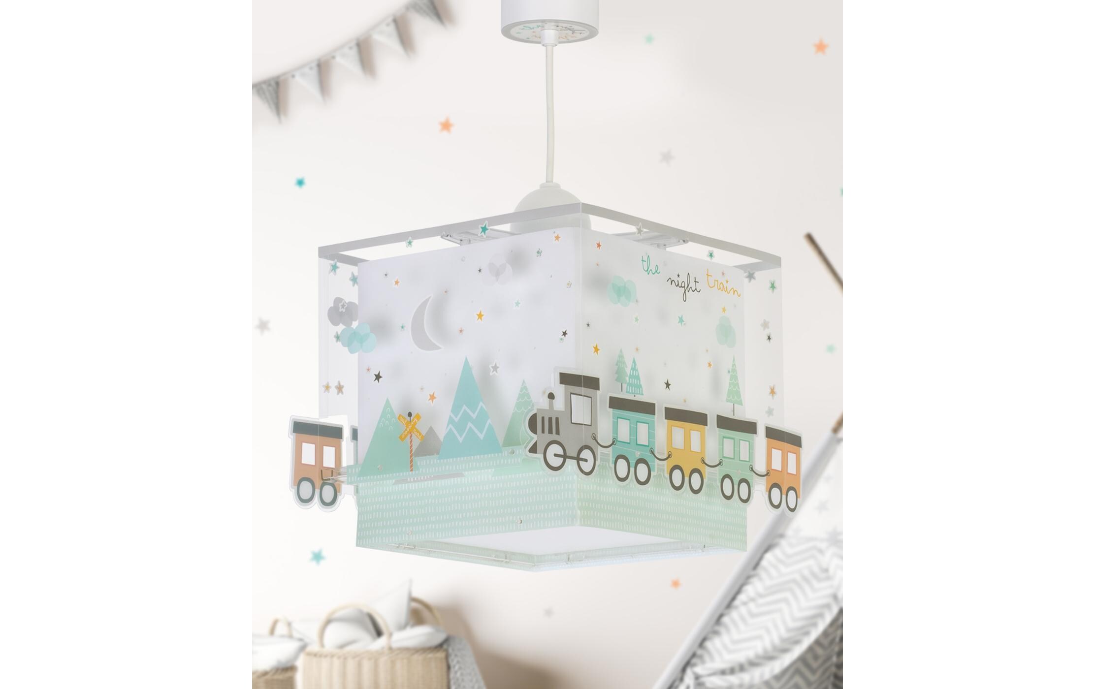Hängelampe The Night TrainPendelleuchte mit Doppelschirm für Kinderzimmer