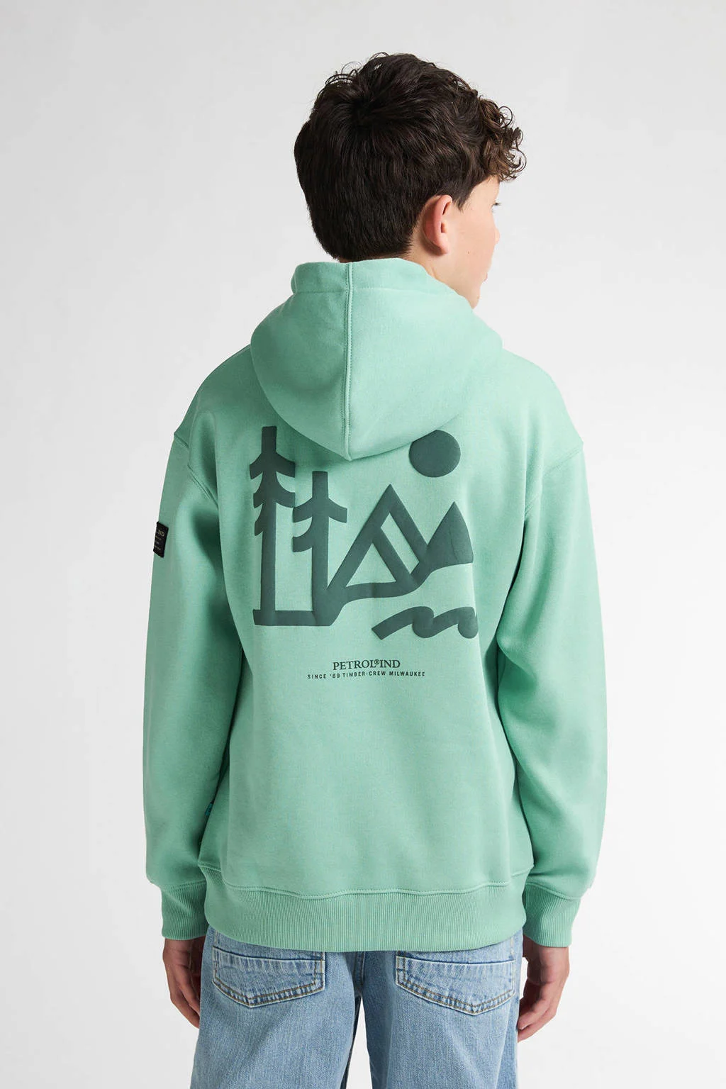 Petrol Industries hoodie lichtgroen