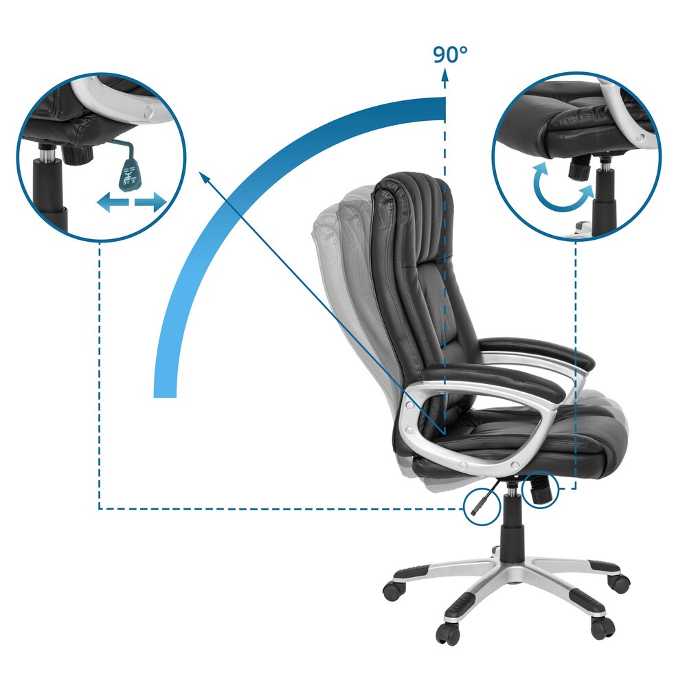 Home Office Bürostuhl RELAX CL150 Kunstleder mit Armlehnen MyBuero