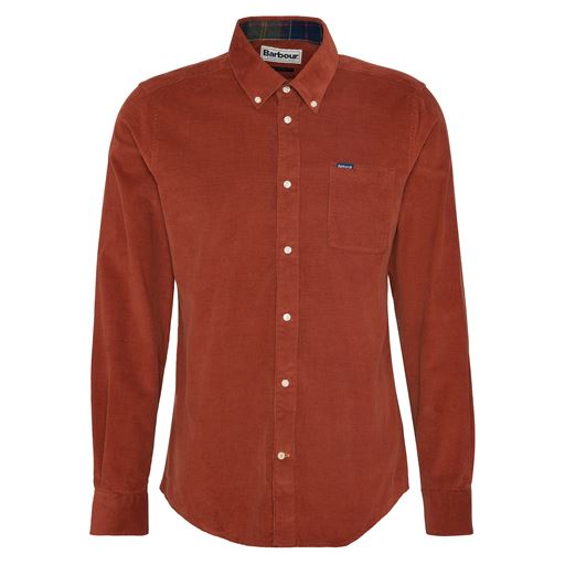 Barbour Ramsey Tailored Skjorte, Dark Ginger, XXL