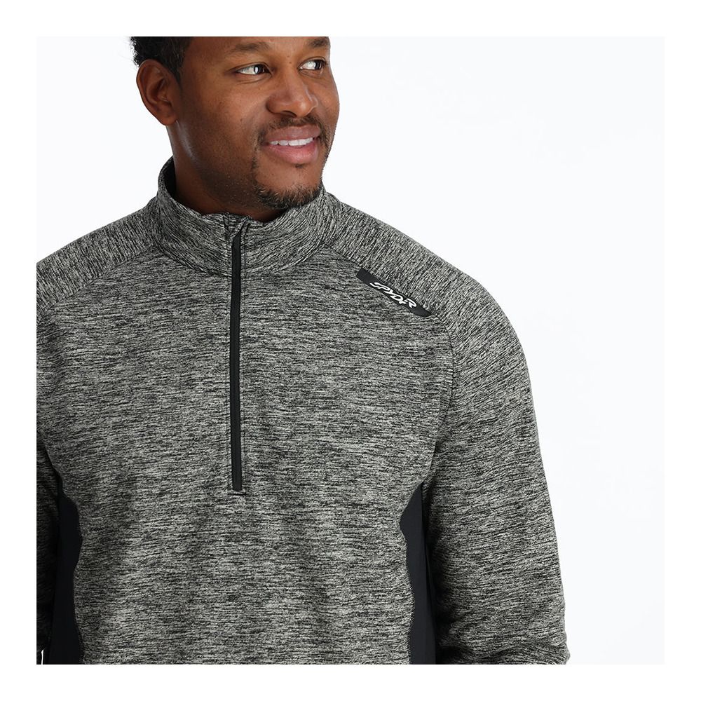Spyder ACCORD 1/2 ZIP - Sweat Homme black