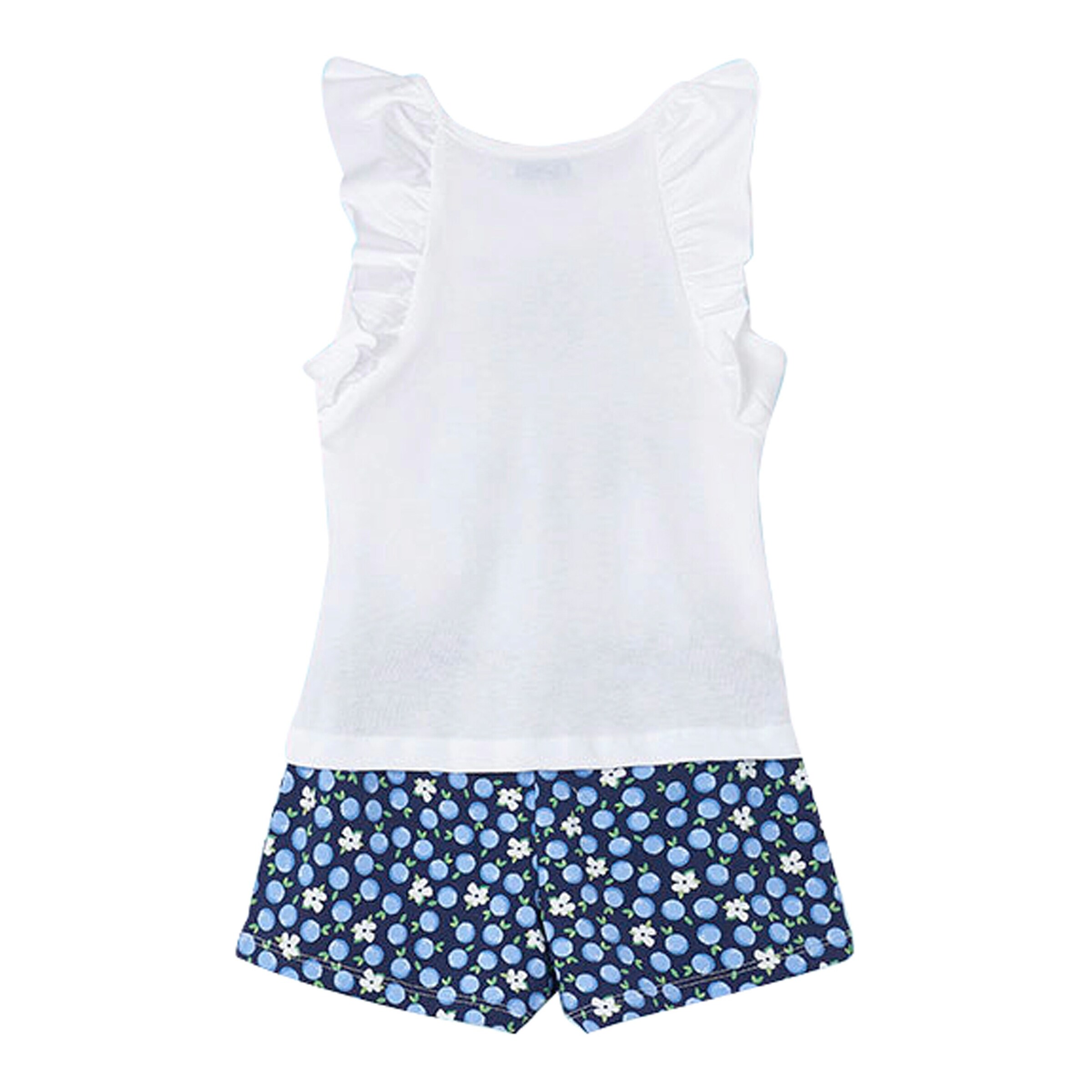 Mayoral 2-tlg. Set T-Shirt Flügelarm und Shorts Obst natur/blau