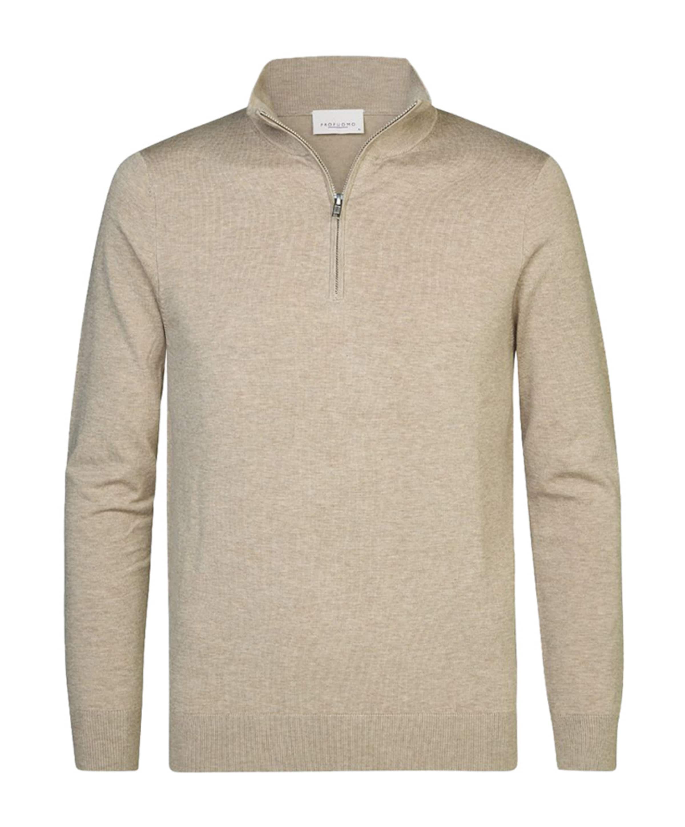 Profuomo Trui met rits beige