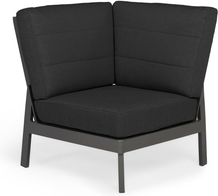 Tierra Outdoor loungebank hoekstuk Queens antraciet