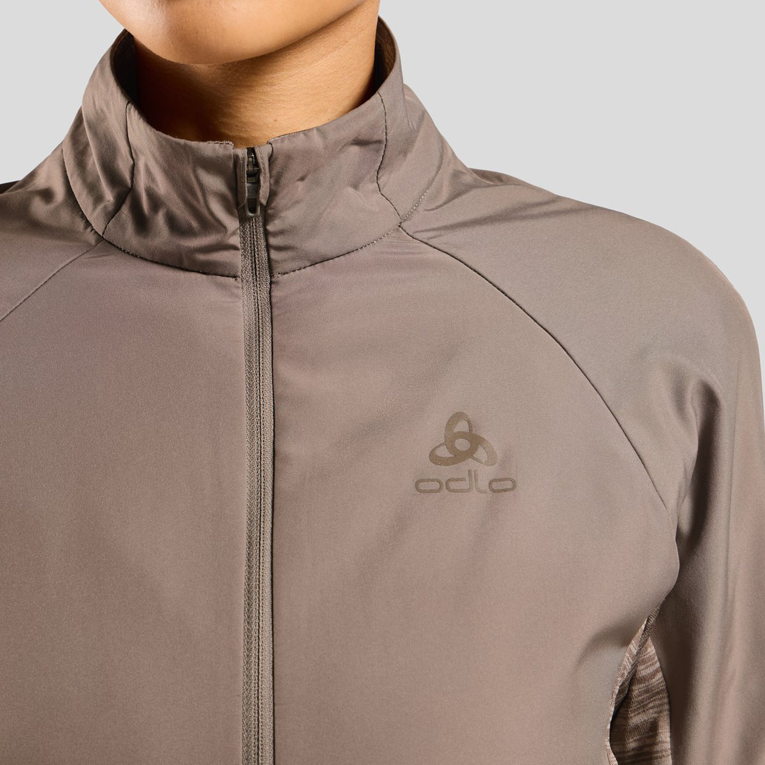 Odlo Essential Insulator Hybrid Veste Running Femmes - Gris