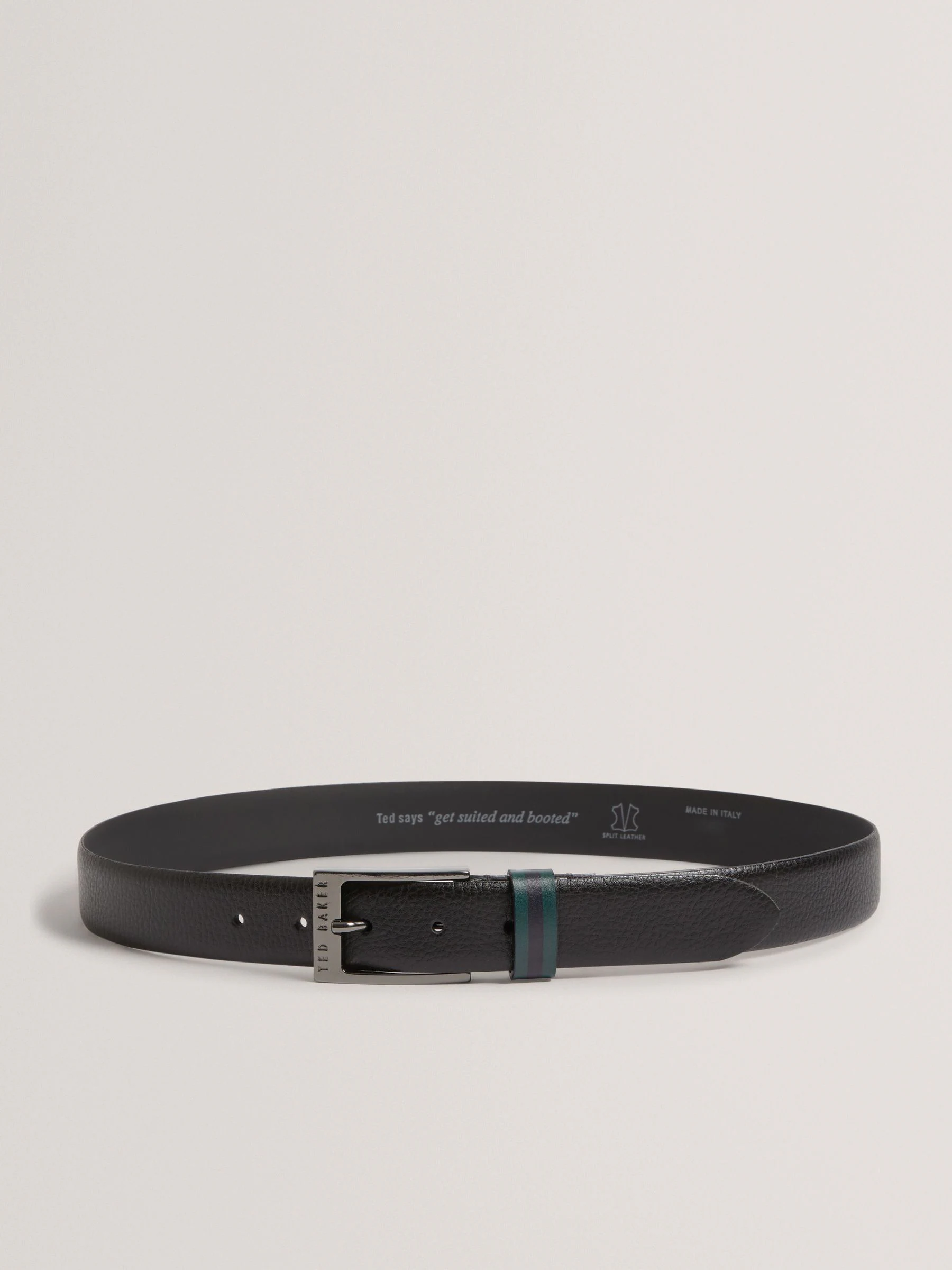 Ted Baker Kendon Stripe Leather Belt
