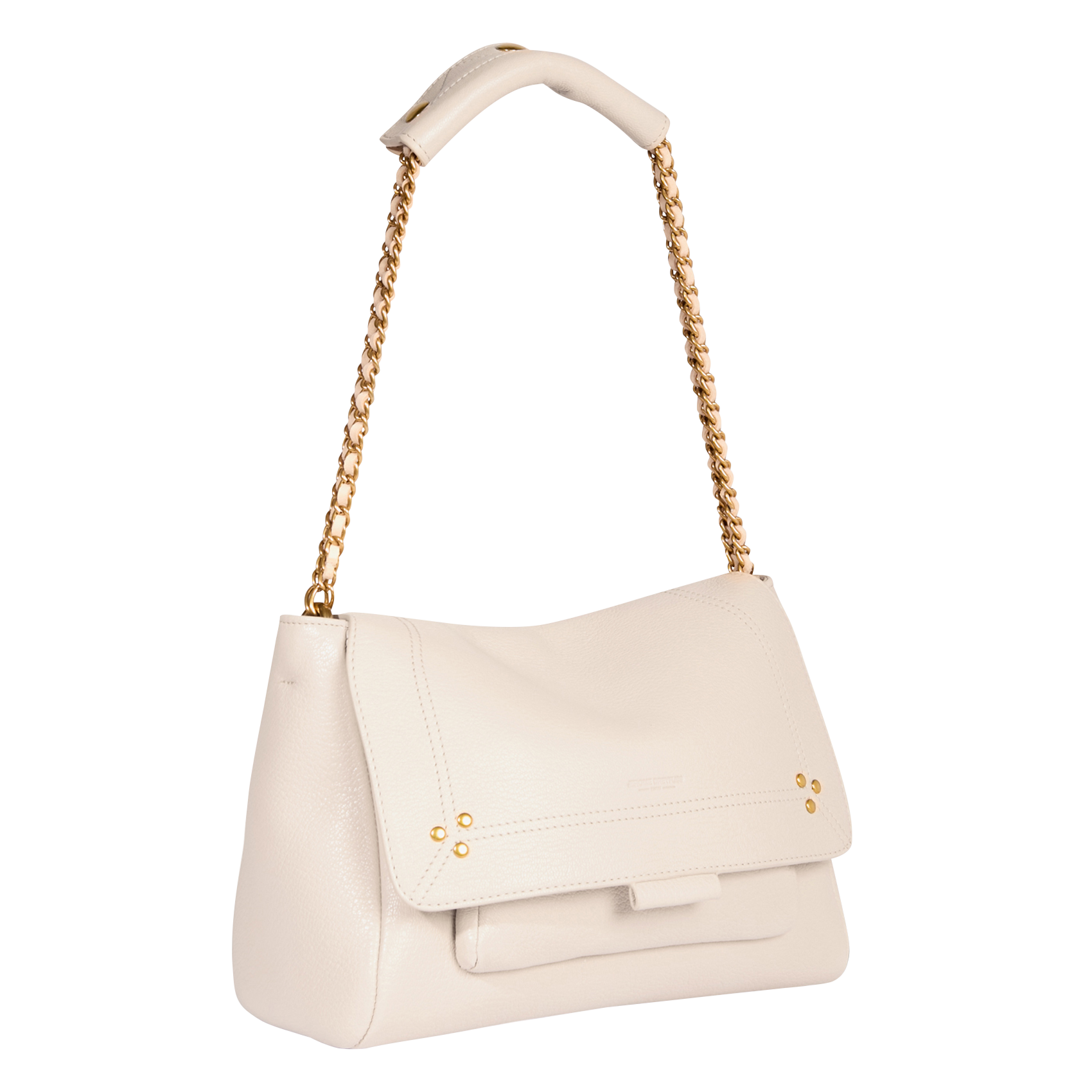 LULU M - Sac besace en cuir | Beige