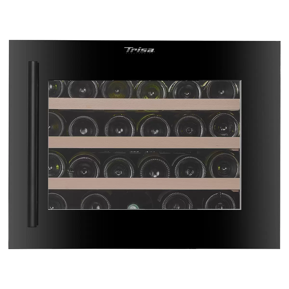 Einbau-Weinkühlschrank 51L Trisa Dual Zone Schwarz