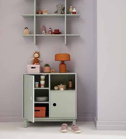 Kids Concept Skab - 60x60 cm - Lyse Grøn