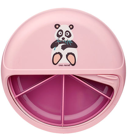 Carl Oscar Snackbox - SnackDisc - 15 cm - Pink m. Panda