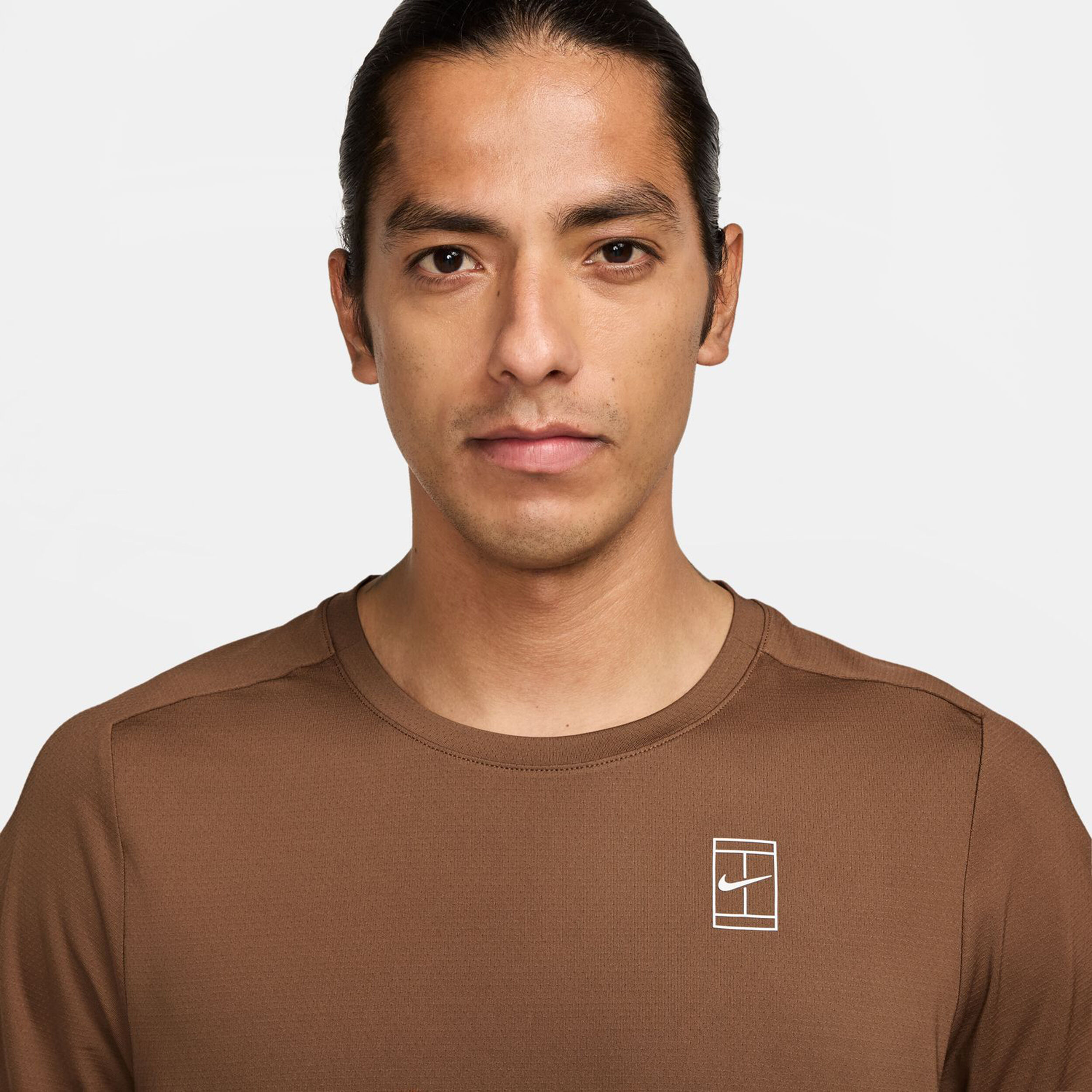 Nike Court Dri-FIT Advantage T-shirt Hommes - Marron