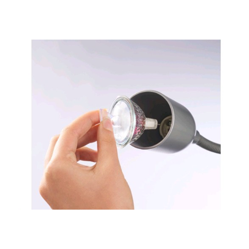 (2er Set) Ø35mm Leuchtmittel Saugnapf für Lampen Sockel MR16 / GU10 / GX53 / R30 / R40 / PAR20 (00112923) - Transparent