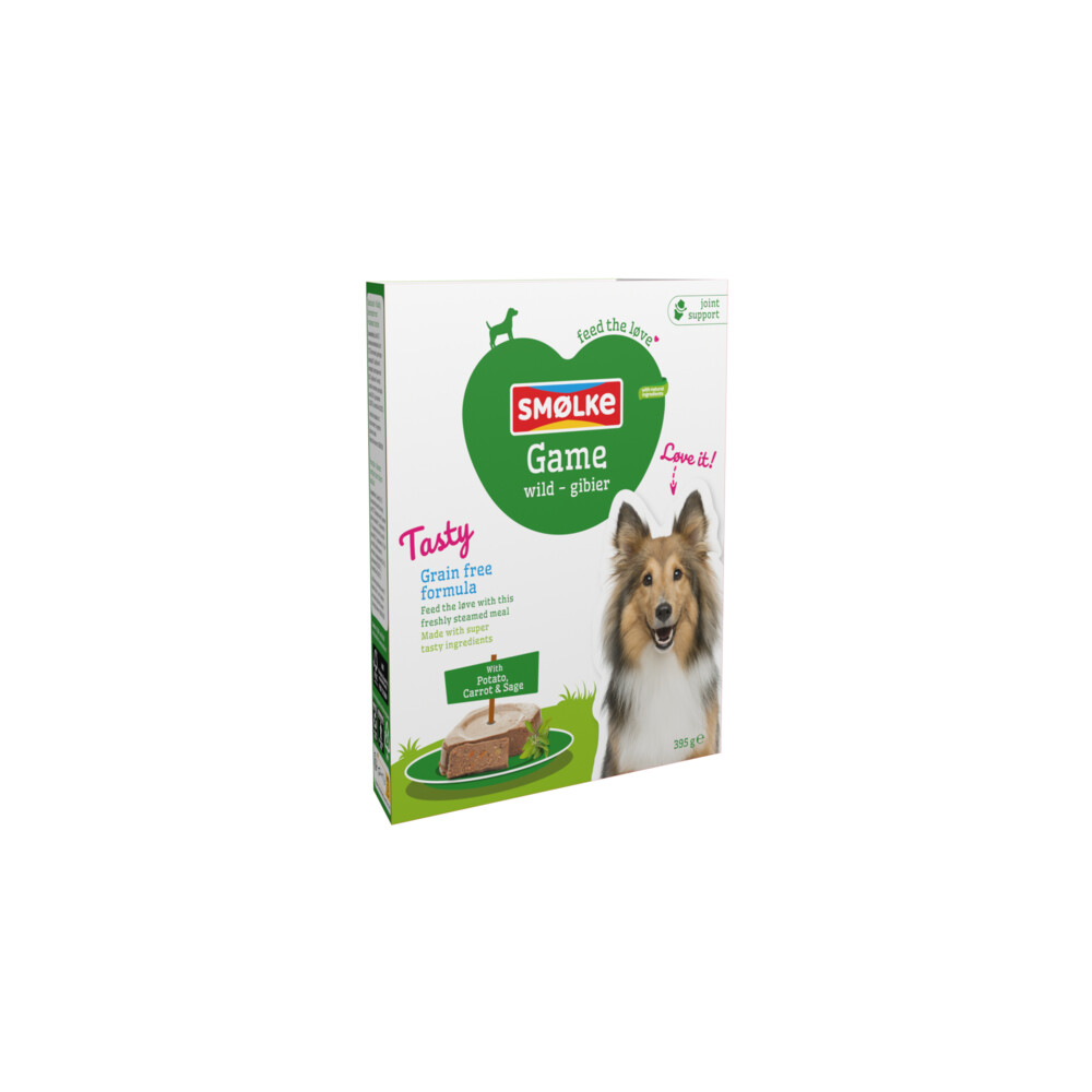 10x Smolke Hondenvoer Vers Gestoomd Wild Graanvrij395 gr