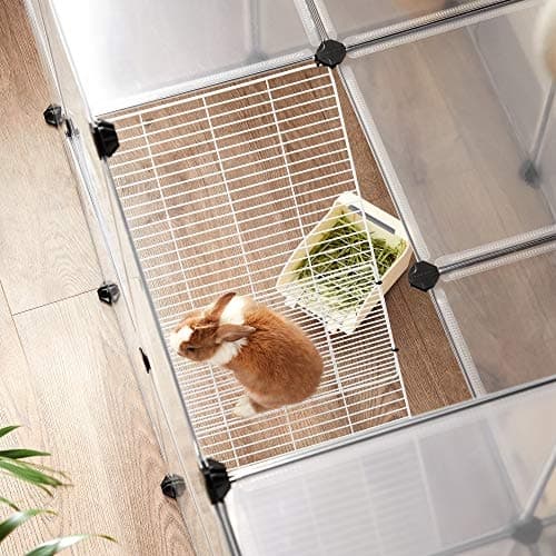 Romslig DIY Pet Playhouse med trygge paneler og terrasse