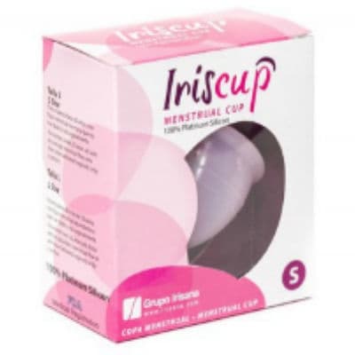 Iriscup - Liten rosa månedskopp A + gratis sterilisatorpose