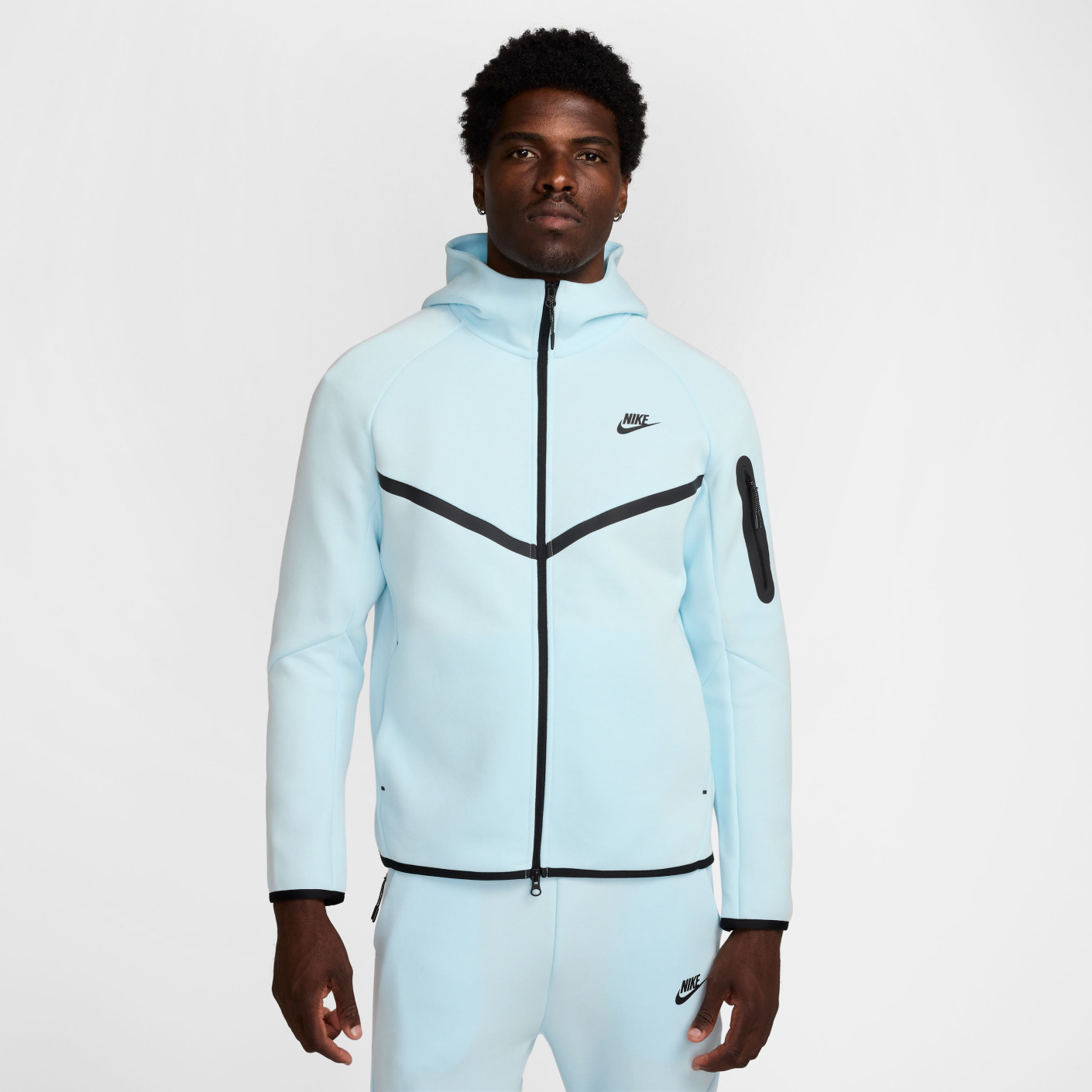 Nike Tech Fleece Sportswear Trainingspak Hemelsblauw Zwart