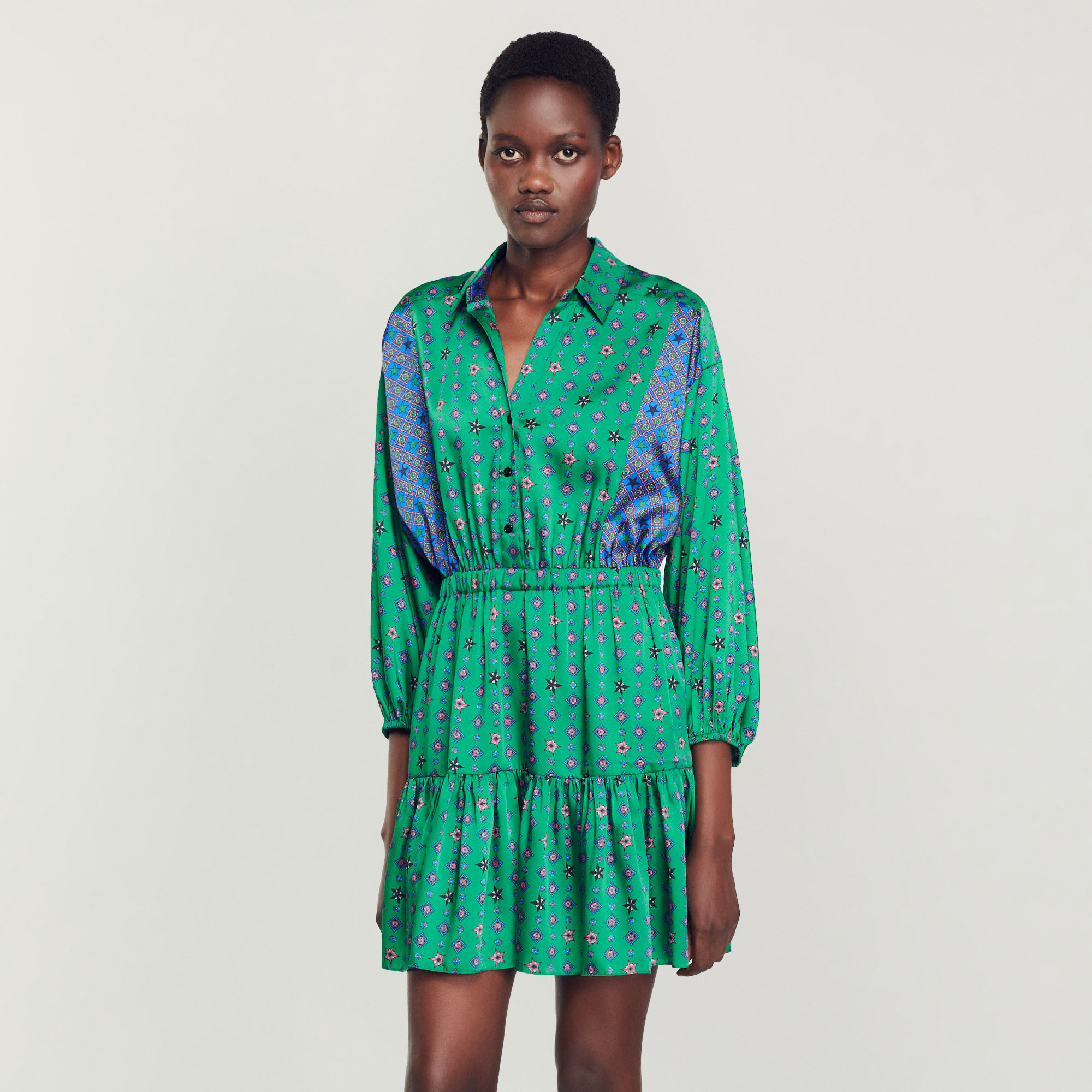 Robe chemise imprimee
