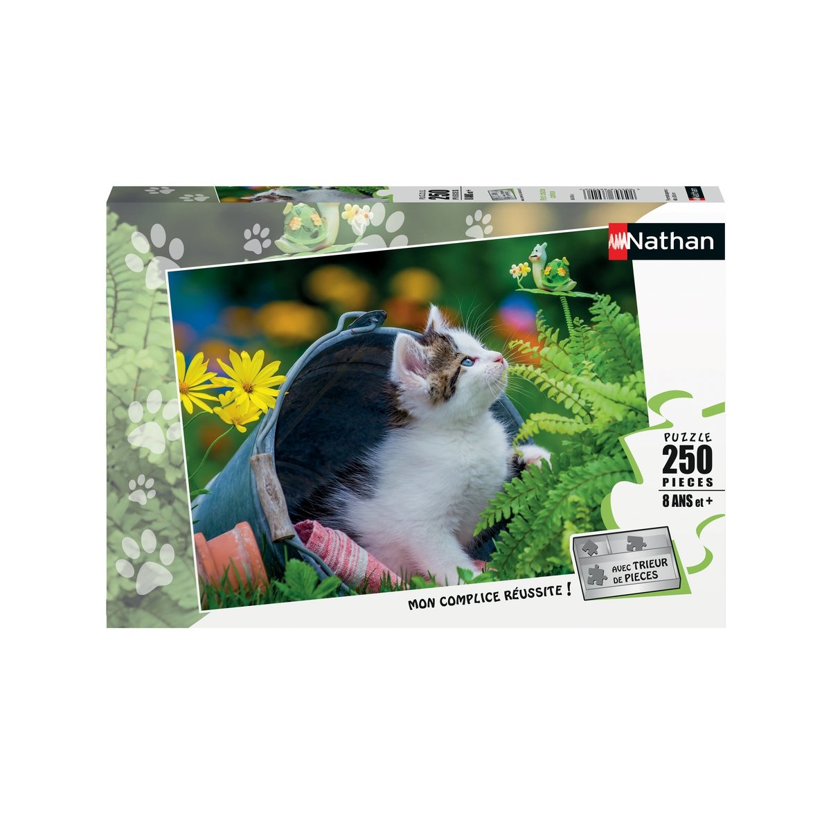 Puzzle 250 pièces Nathan - Petit chaton curieux
