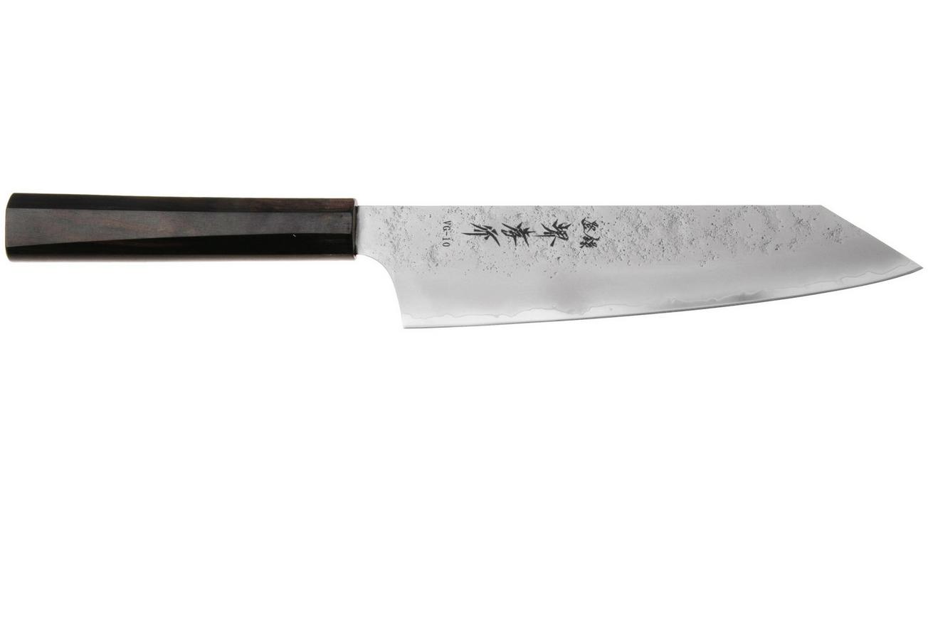 Sakai Takayuki Nashiji VG10 Ebony 14099 wa-kengata gyuto,19 cm