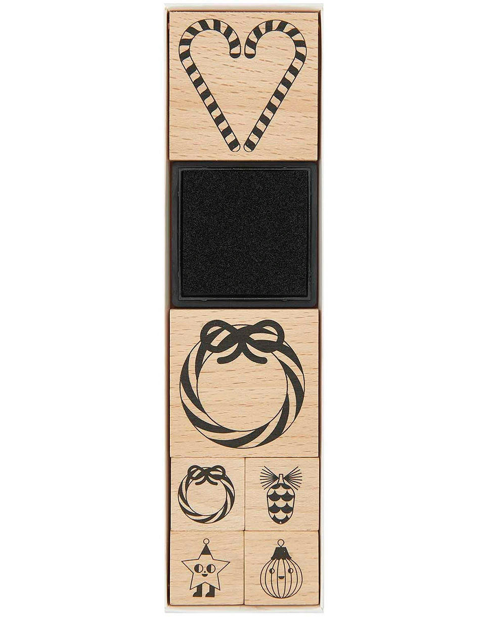 Stempel-Set CHRISTMAS ROCKS! - CANDY CANE 7-teilig