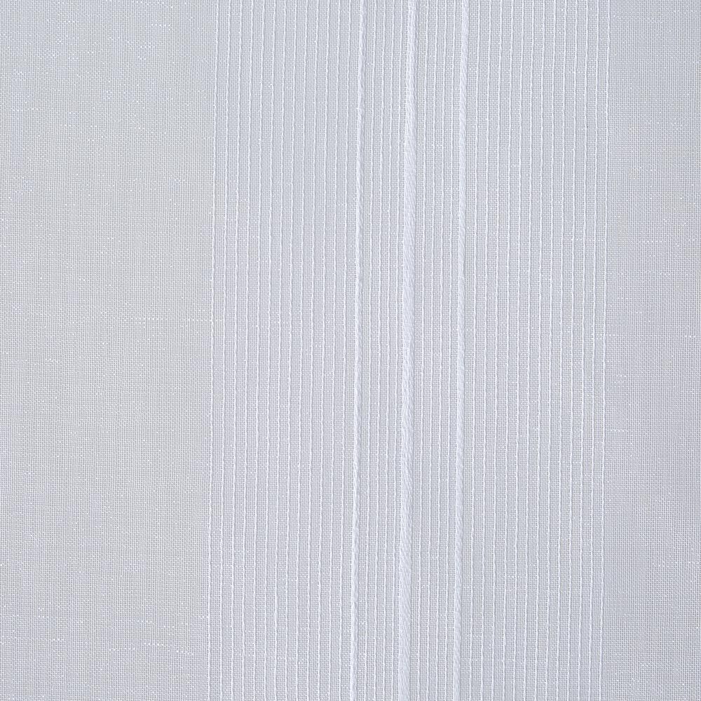 Vitrage droit passe tringle uni blanc 60x90 cm x2