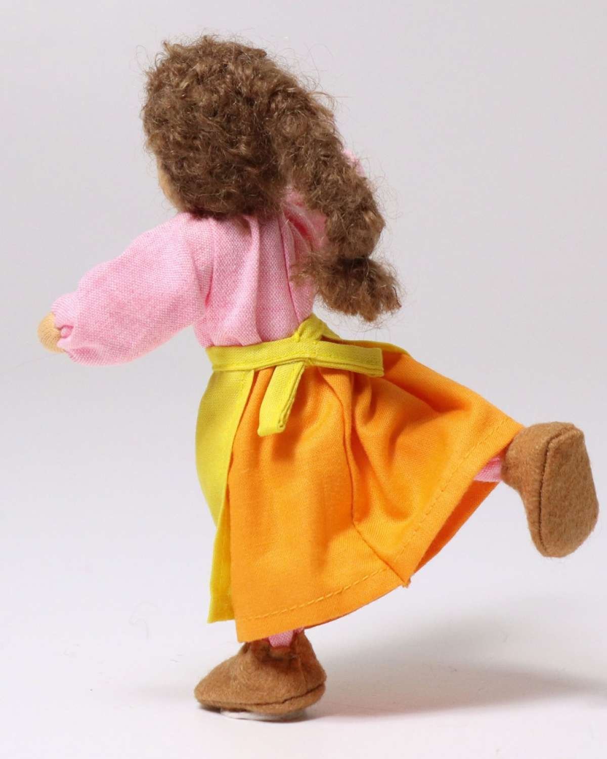 Dukke m/ fleksibel kropp – Liten 13cm – Håndlaget | Flexible Doll