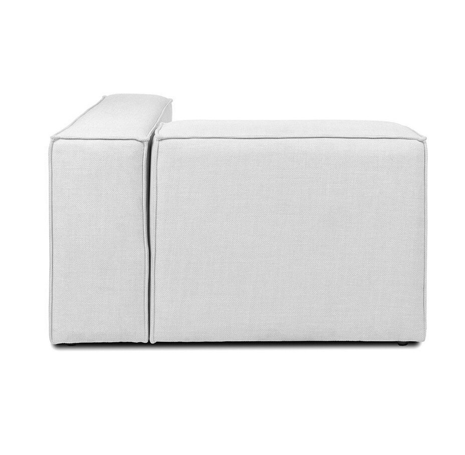 HOME DELUXE Modulares Sofa VERONA -versch. Ausführungen - rechtes Ecksofa - hellgrau