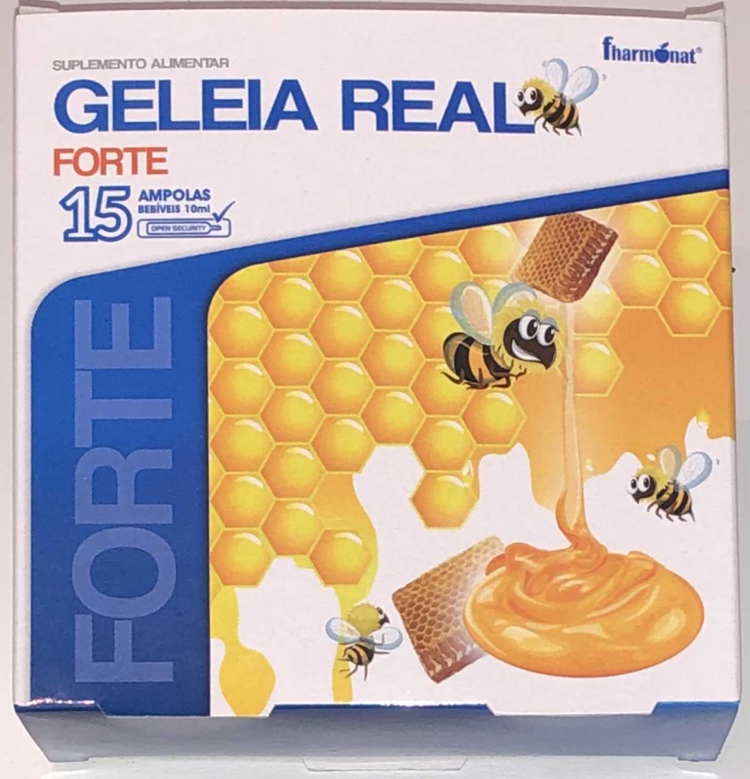 Ampolas de Geleia Real Forte Fharmonat 15x10 ml