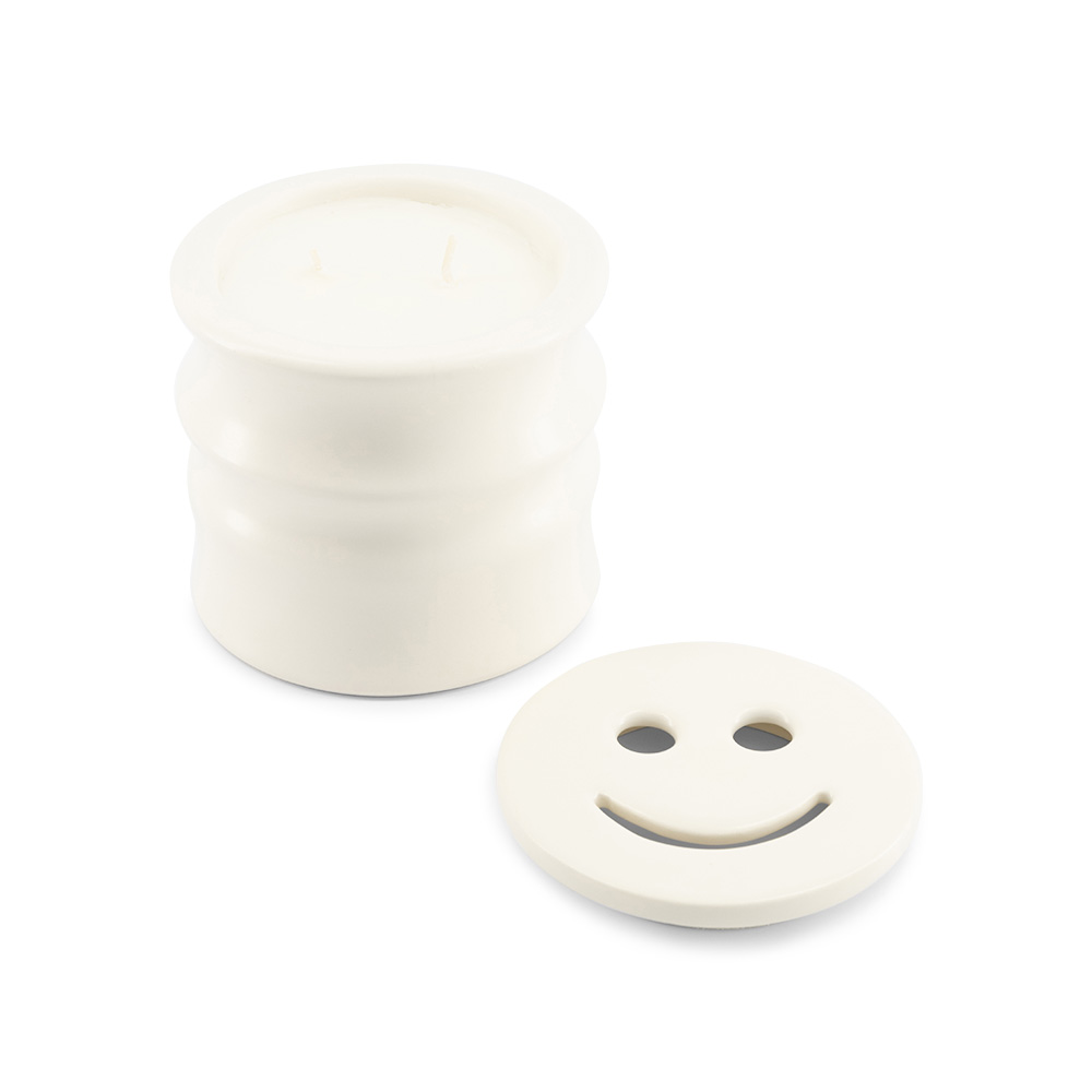 Kaars Shape 01.01 Candle & Happy lid White Shape 01.01 Candle & Happy lid White - Bois de Saffron