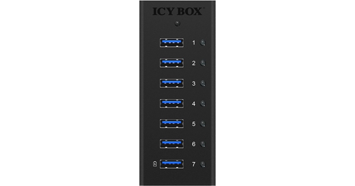 ICY BOXIB-AC618 usb-hub  (7x USB-A 3.2 (5 Gbit/s), USB charge port)