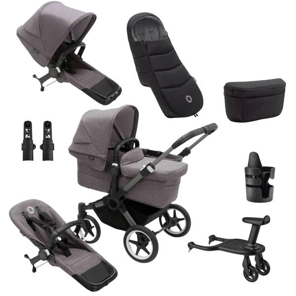 bugaboobugaboo   Donkey 5 Duo Ultimate Bundle graphite/grey melange