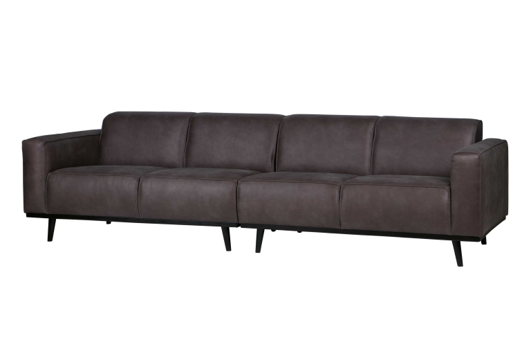 WOOOD Statement bank 4-zits 280cm, velvet warm groen