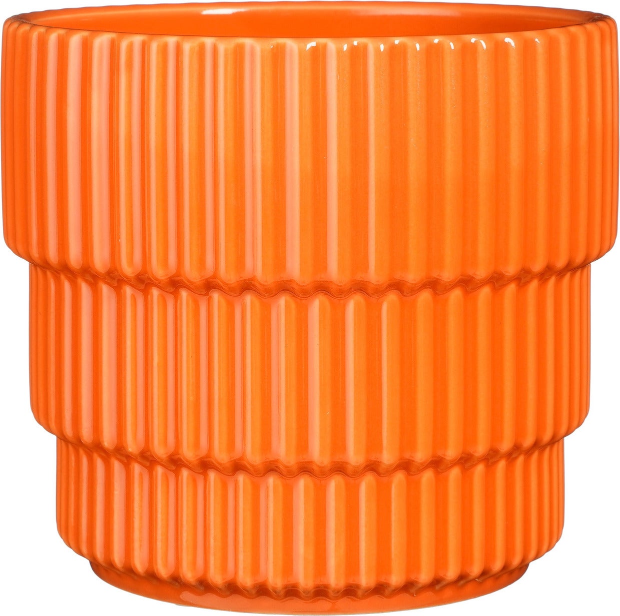 Mica Decorations bloempot Cella oranje D 17 H 16 cm