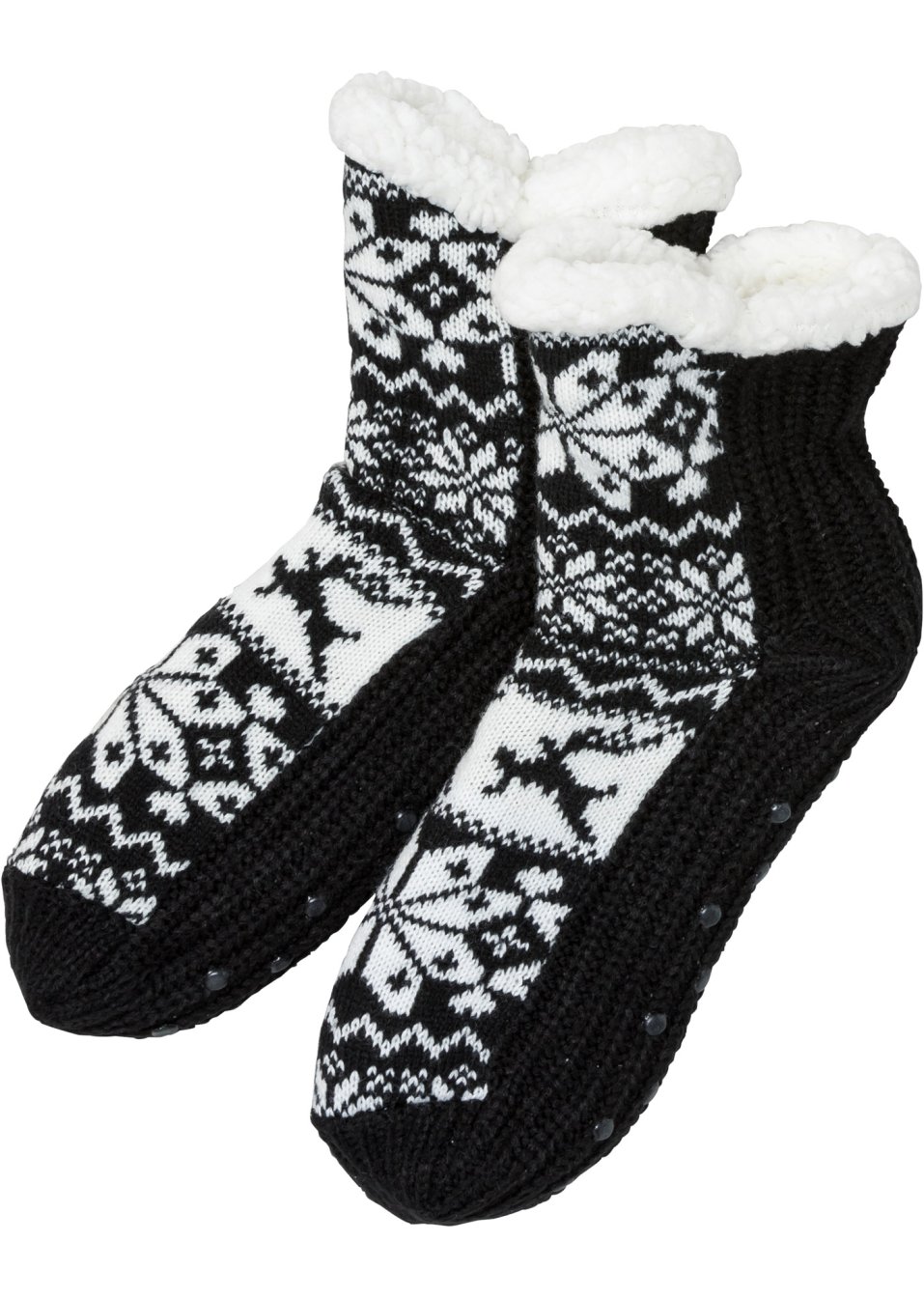 Mi-chaussettes douillettes avec doublure peluche